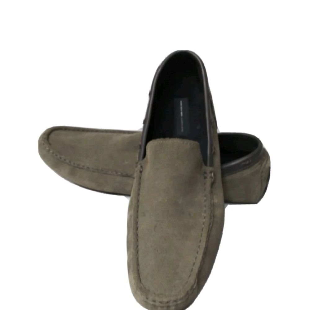Andrew Marc  Driving Loafers Shoes Men's Size 12 Suede Leather Green